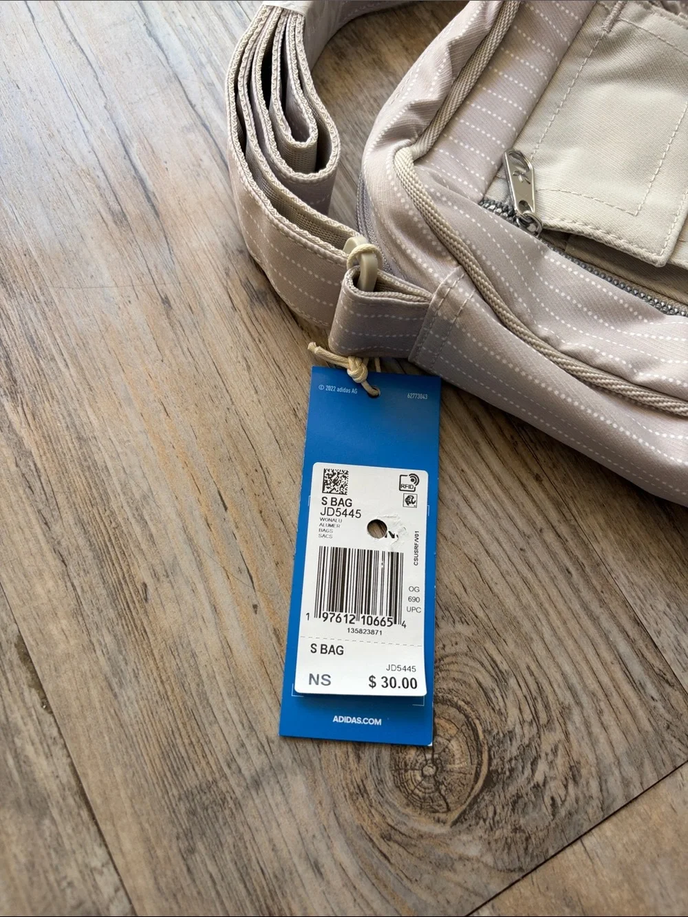 adidas Originals Beige Mini Messenger Crossbody Bag